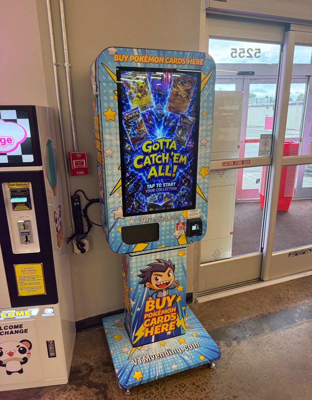 Pokémon card vending machine
